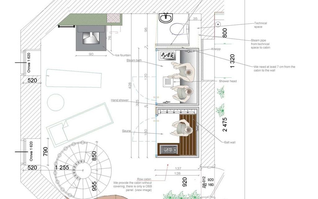 progetto centro benessere tecnico